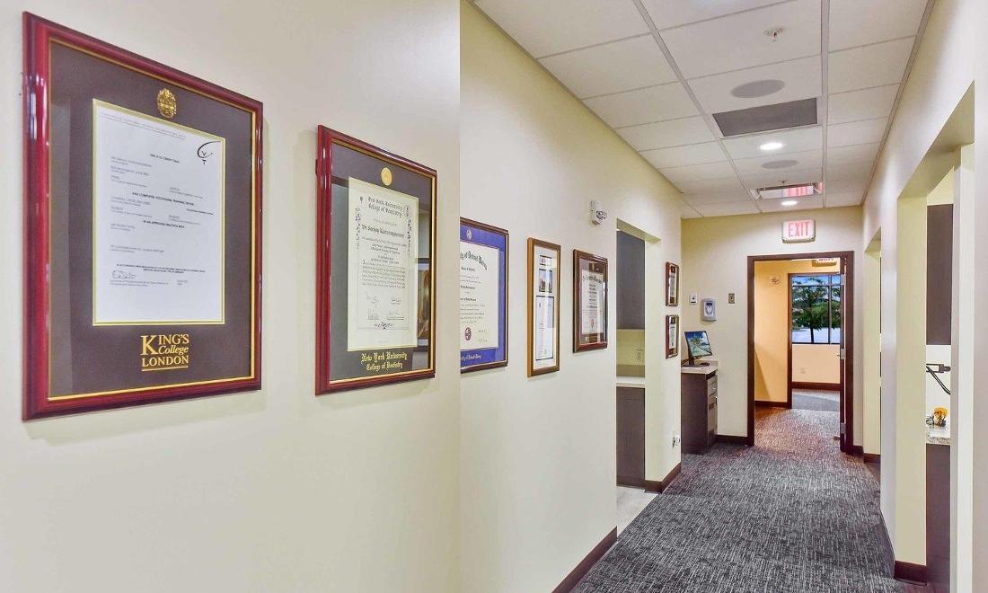 Hallway at Medina OH Prosthodontics Office