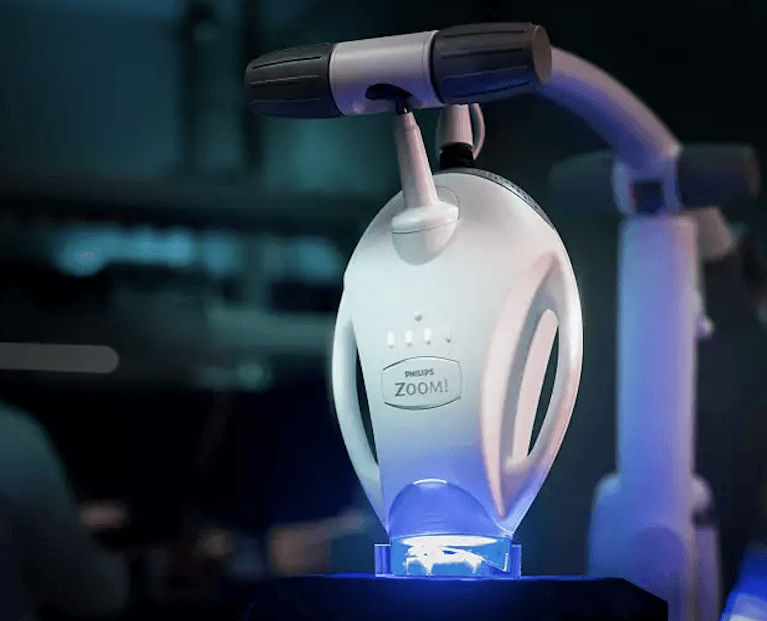 zoom in office teeth whitening machine | teeth whitening medina oh